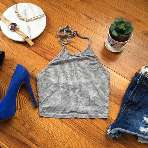 La Hearts Tops - Grey Halter